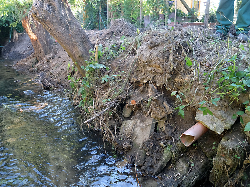 Bauarbeiten am Tengerner Bach