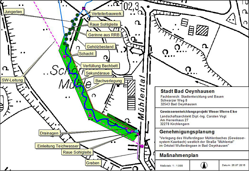 wu mühlenbach bachverlegung karte