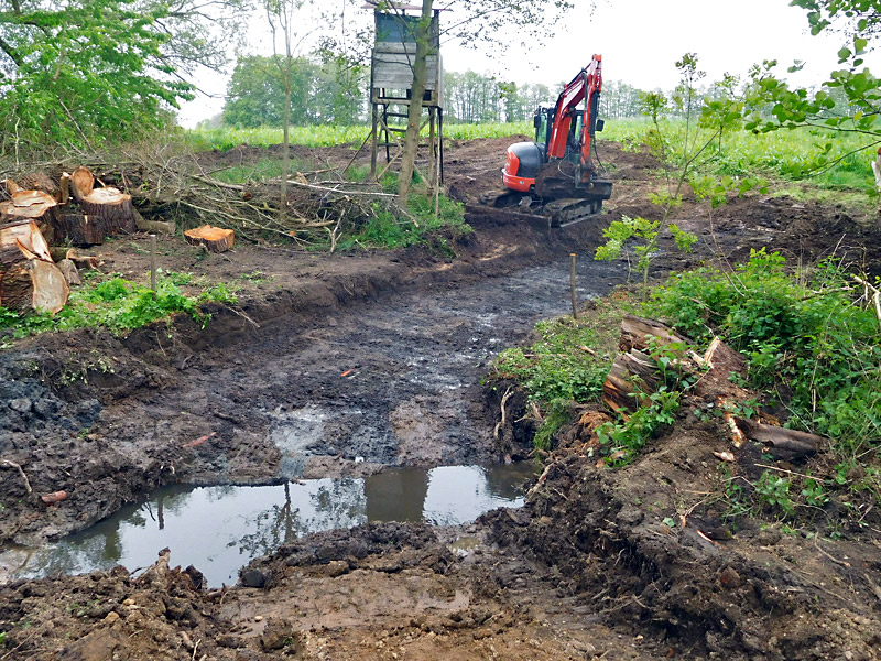 volmerdingser bach westl klein vlotho rueckbau von teichanlagen bachverlegung und furt statt verrohrung 05