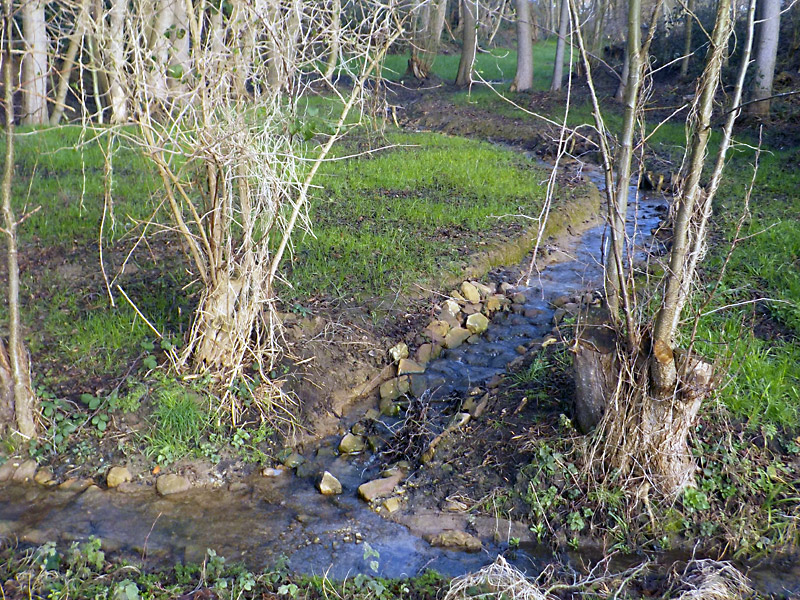 volmerdingser bach westl klein vlotho rueckbau von teichanlagen bachverlegung und furt statt verrohrung 20