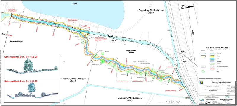 brandbach nsg bustedter wiesen bachverlegung sohlerhoehung und uferabflachung karte