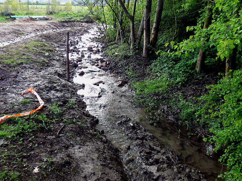 rothenuffelner muehlenbach rothenuffeln kurpark schleifen eines wehres neue sohlgleite optimierung der wasserteilung 03