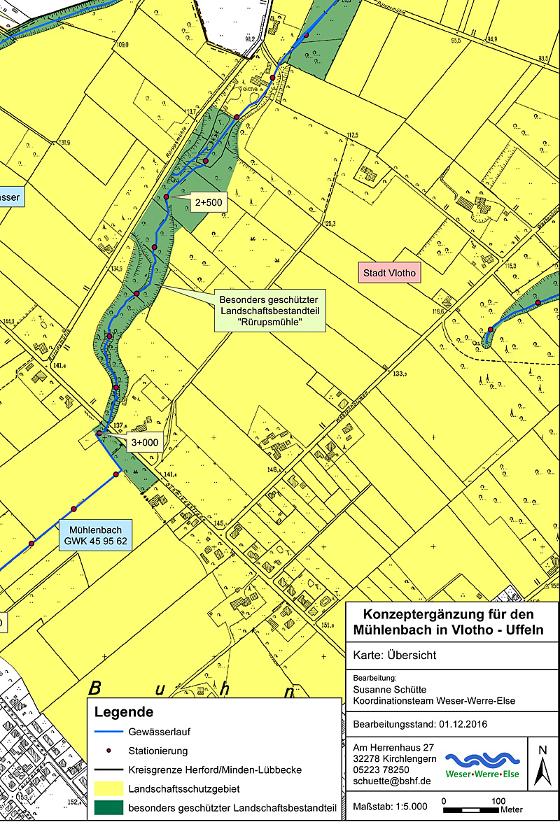muehlenbach vlotho uffeln ruerupsmuehle herstellen der durchgaengigkeit karte